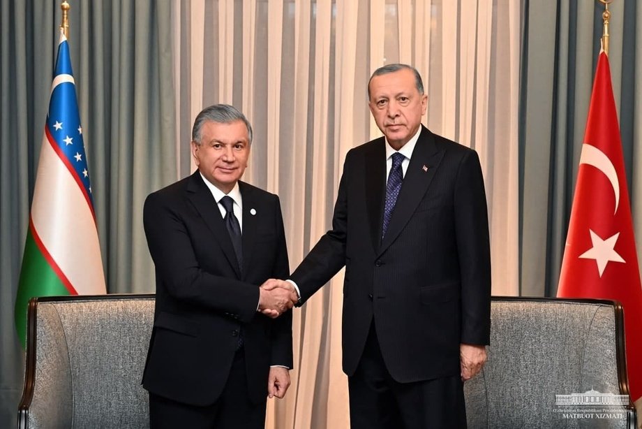 Shavkat Mirziyoyev Rejep Tayyip Erdog‘an bilan uchrashdi