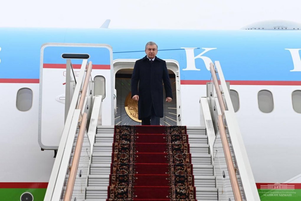 Shavkat Mirziyoyev Moskvaga yetib bordi (foto)