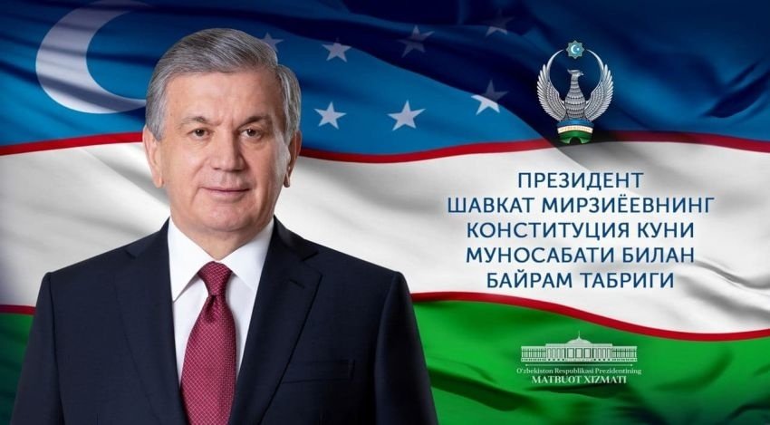 Shavkat Mirziyoyev O‘zbekiston xalqini 8 dekabr — Konstitutsiya bayrami bilan tabrikladi