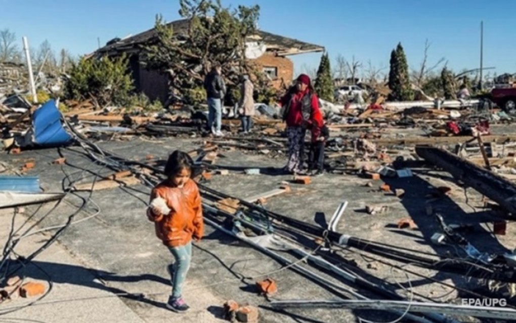 Kentukkiga yopirilgan tornado oqibatida halok bo‘lganlar soni 74 kishiga yetdi