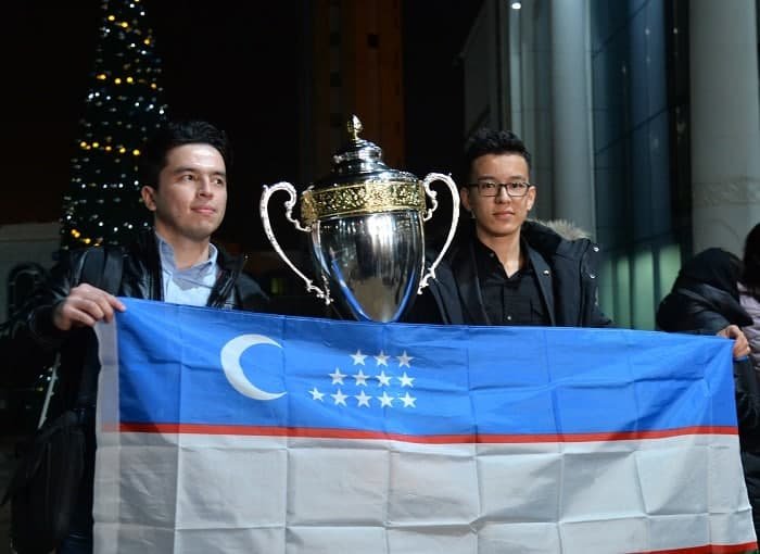 Шахмат бўйича FIDE жаҳон чемпионати қаҳрамонлари тантанали кутиб олинди (Фото)