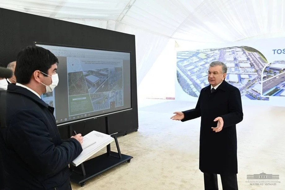 Shavkat Mirziyoyev industrial texnopark quriladigan maydonda bo‘ldi