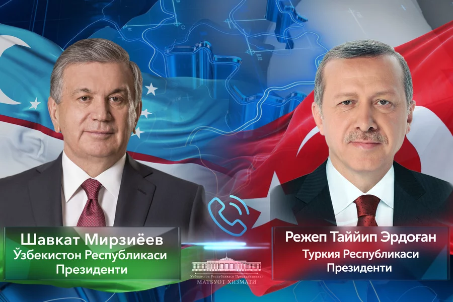 Shavkat Mirziyoyev Turkiya prezidenti Rajab Toyyib Erdo‘g‘onni tug‘ilgan kuni bilan tabrikladi