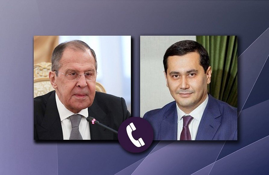 Sardor Umrzoqov va Sergey Lavrov telefon orqali muloqot qildi