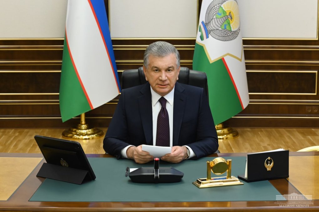 Shavkat Mirziyoyev YEOII yig‘ilishida onlayn ishtirok etdi