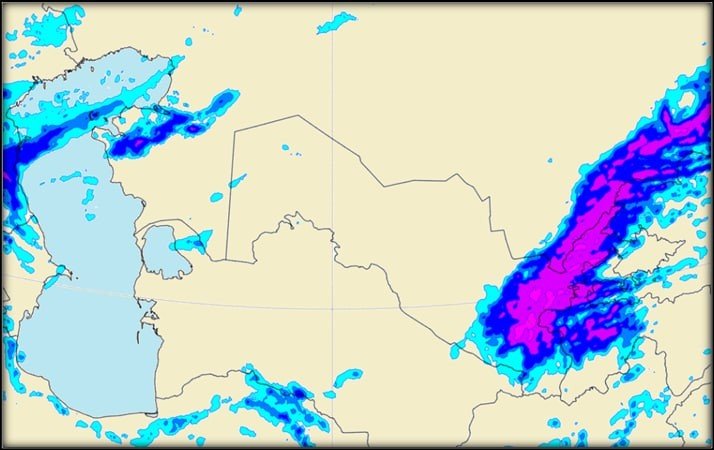 «Ўзгидромет» яна огоҳлантирди: Кучли ёмғир, шамол, чанг-тўзон...