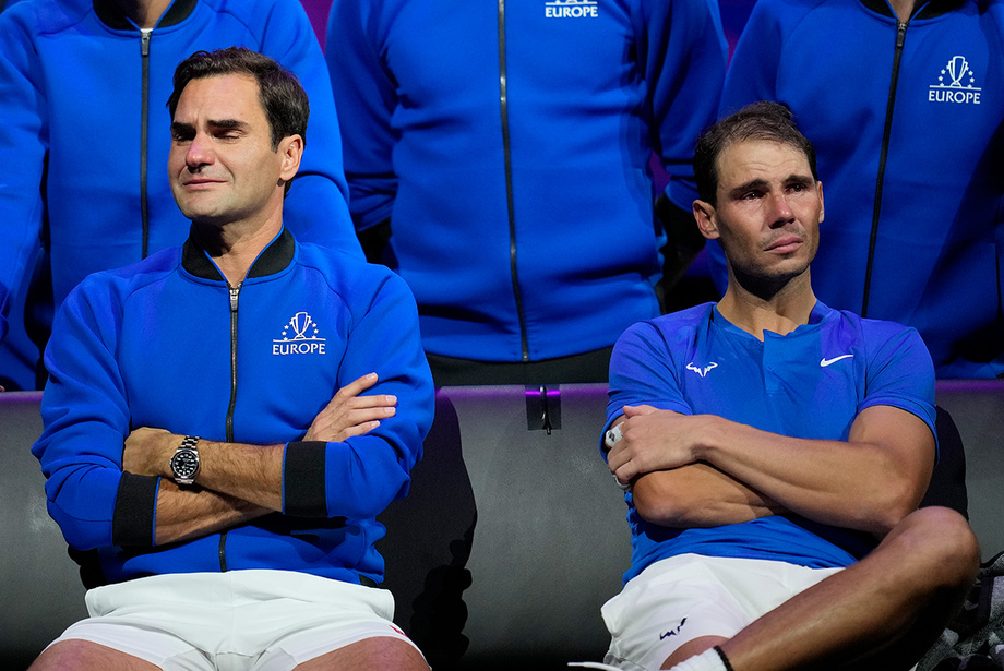 Federer va Nadal o‘zlarini yig‘idan tiya olishmadi (foto)