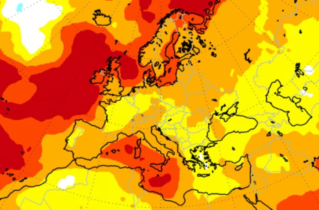 Европада ғайритабиий иссиқ қиш бўлиши прогноз қилинмоқда