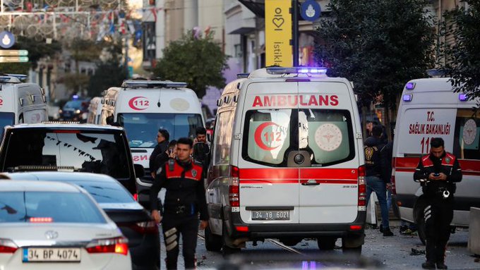 Istanbul markazida portlash sodir bo‘ldi, qurbonlar bor (video)