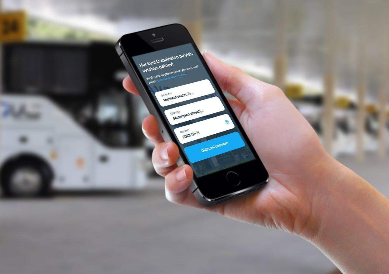 Шаҳарлараро автобусларга чипта сотиб олиш мумкин бўлган мобил илова ишга тушди