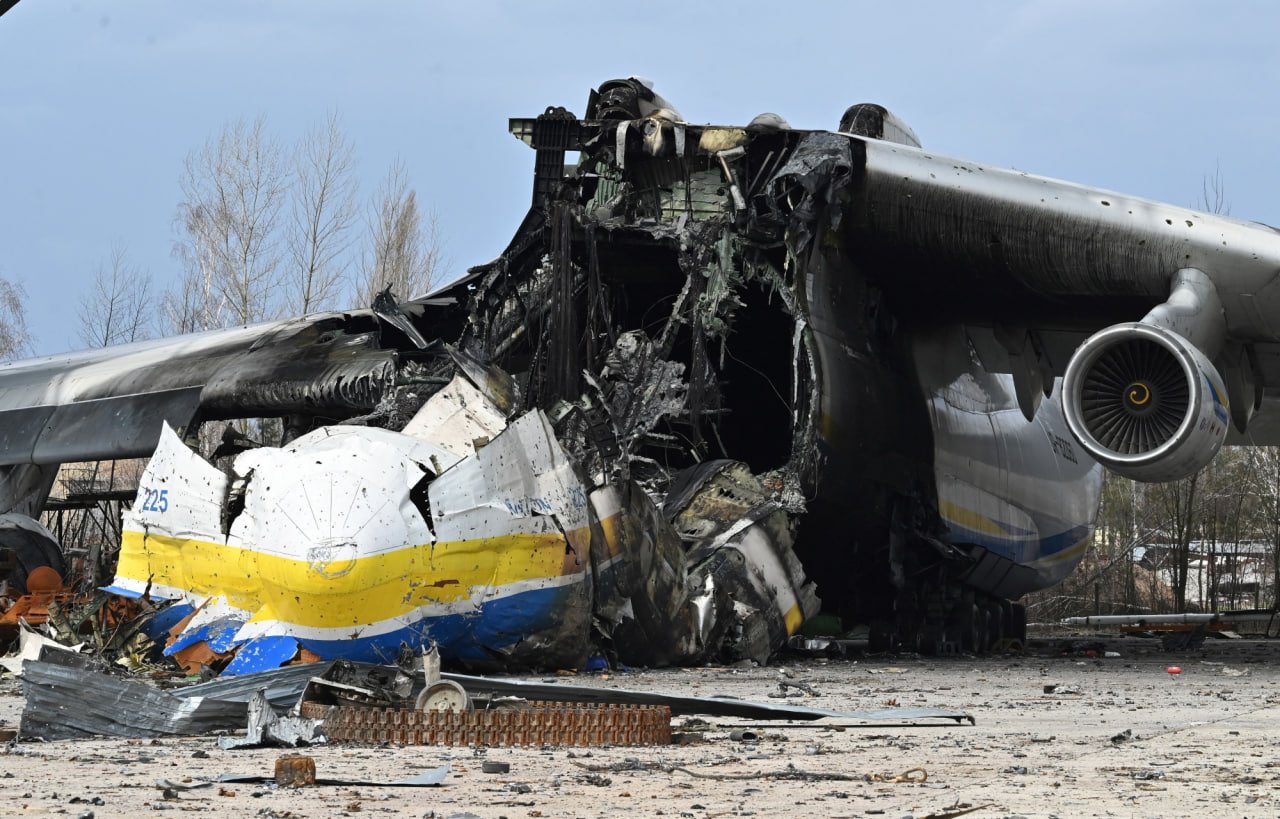 Kiyev yaqinida yonib ketgan «Mriya» samolyoti Germaniyaga evakuatsiya qilinishi kerak bo‘lgan