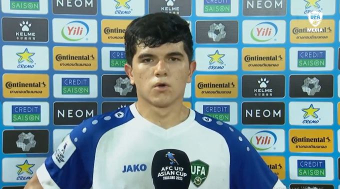 O‘zbekiston U17 futbolchisi Ollobergan Karimov: "Vazifamiz - Osiyo chempioni bo‘lish"