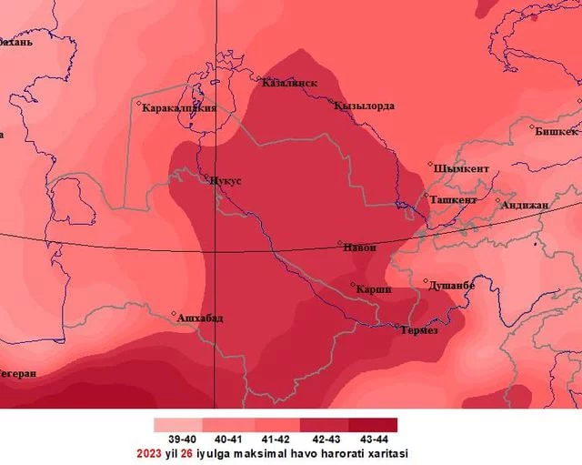 O‘zbekiston hududiga yanada issiq havo kirib kelishi kutilyapti