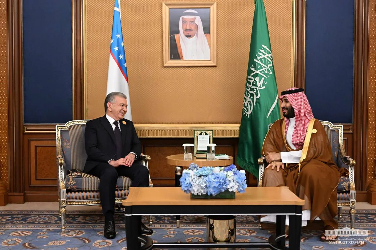 Shavkat Mirziyoyev Muhammad bin Salmon Ol Saud bilan uchrashuv o‘tkazdi