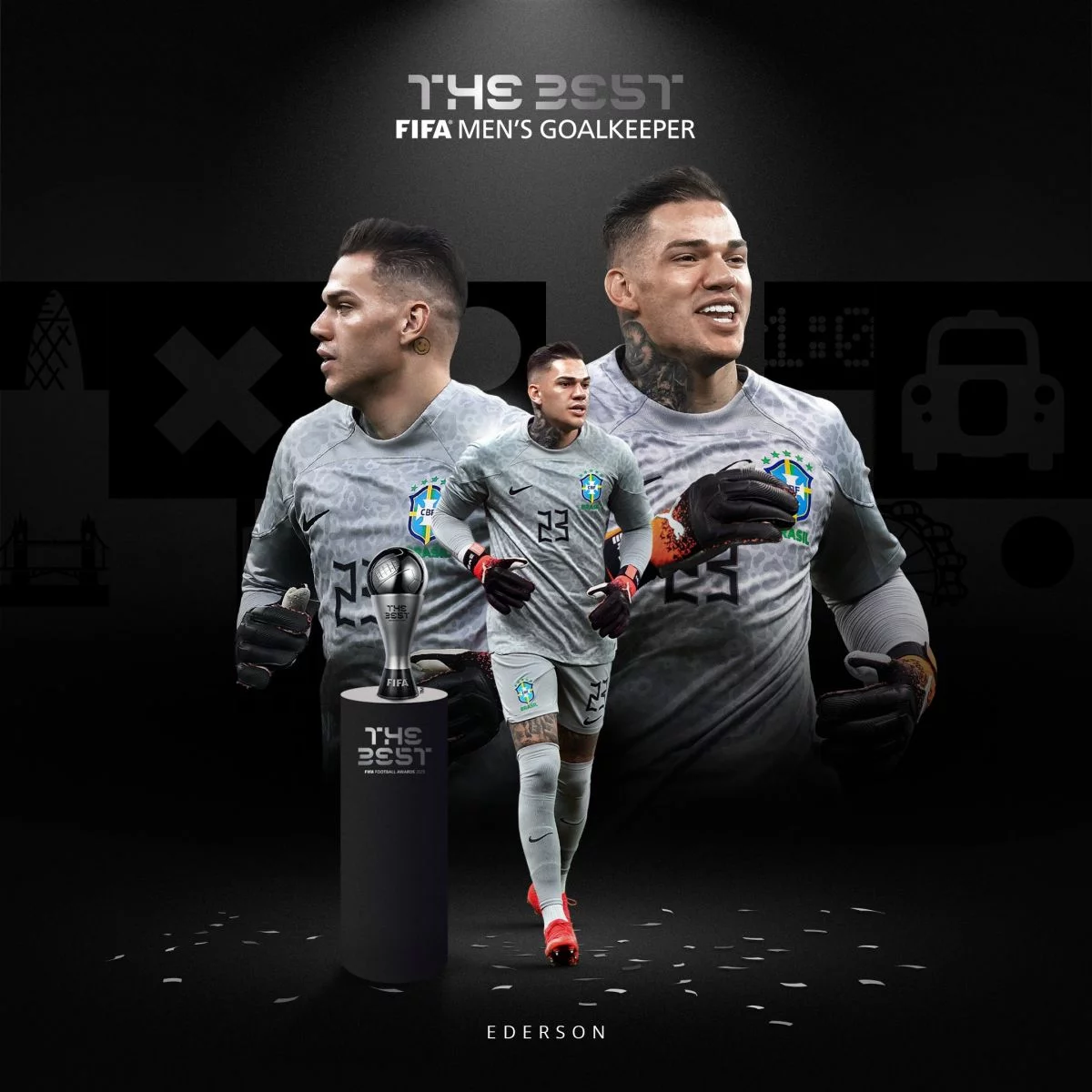 The Best. Ederson "Yilning eng yaxshi darvozaboni" deb topildi