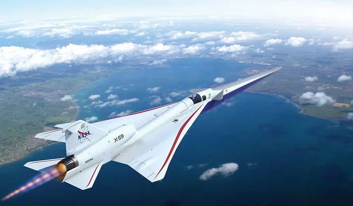 NASA tovushdan tez uchadigan eksperimental X-59 samolyotini taqdim etdi