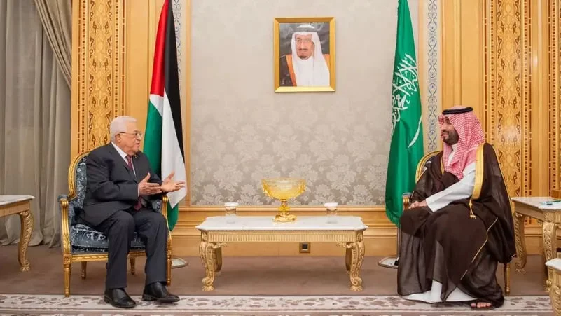 Саудия Арабистони валиаҳд шаҳзодаси Фаластин президенти билан учрашув ўтказди
