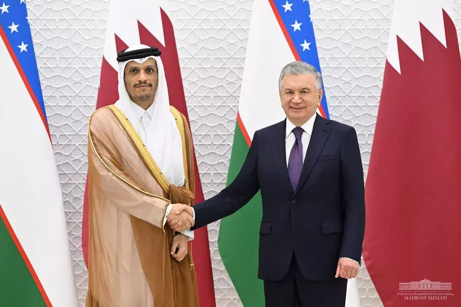 Shavkat Mirziyoyev Qatar delegatsiyasini qabul qildi