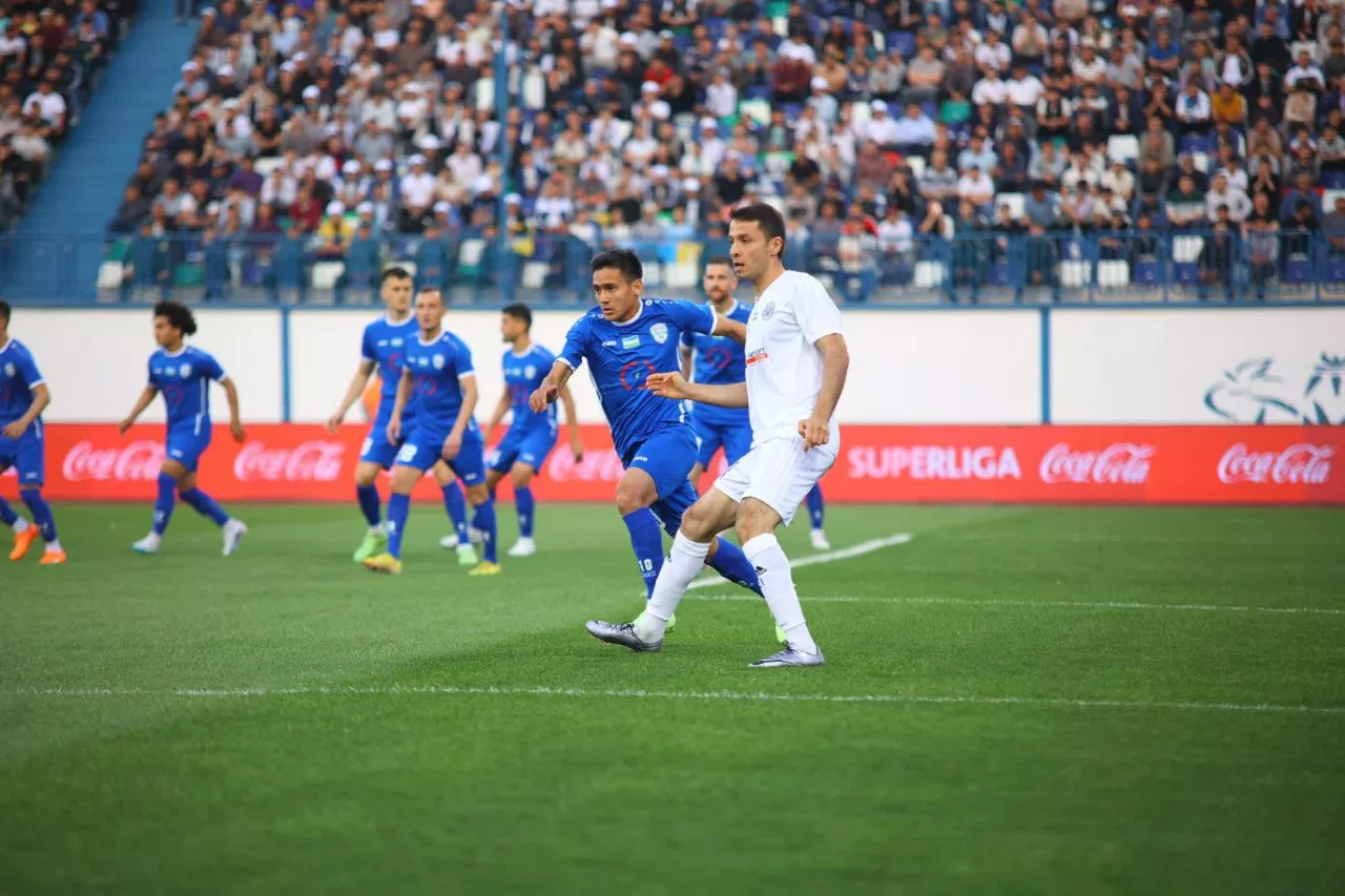 Superliga 20-tur. “Navbahor” o‘z uyida yirik hisobda “So‘g‘diyona”ga mag‘lub bo‘ldi