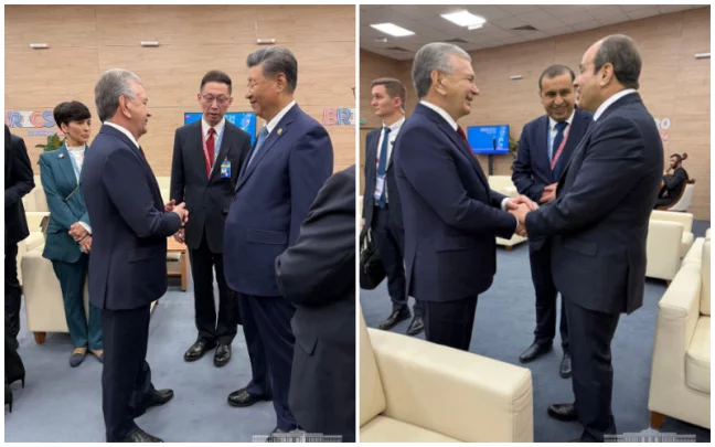 Shavkat Mirziyoyev Si Jinping va Abdulfattoh as-Sisi bilan suhbat o‘tkazdi