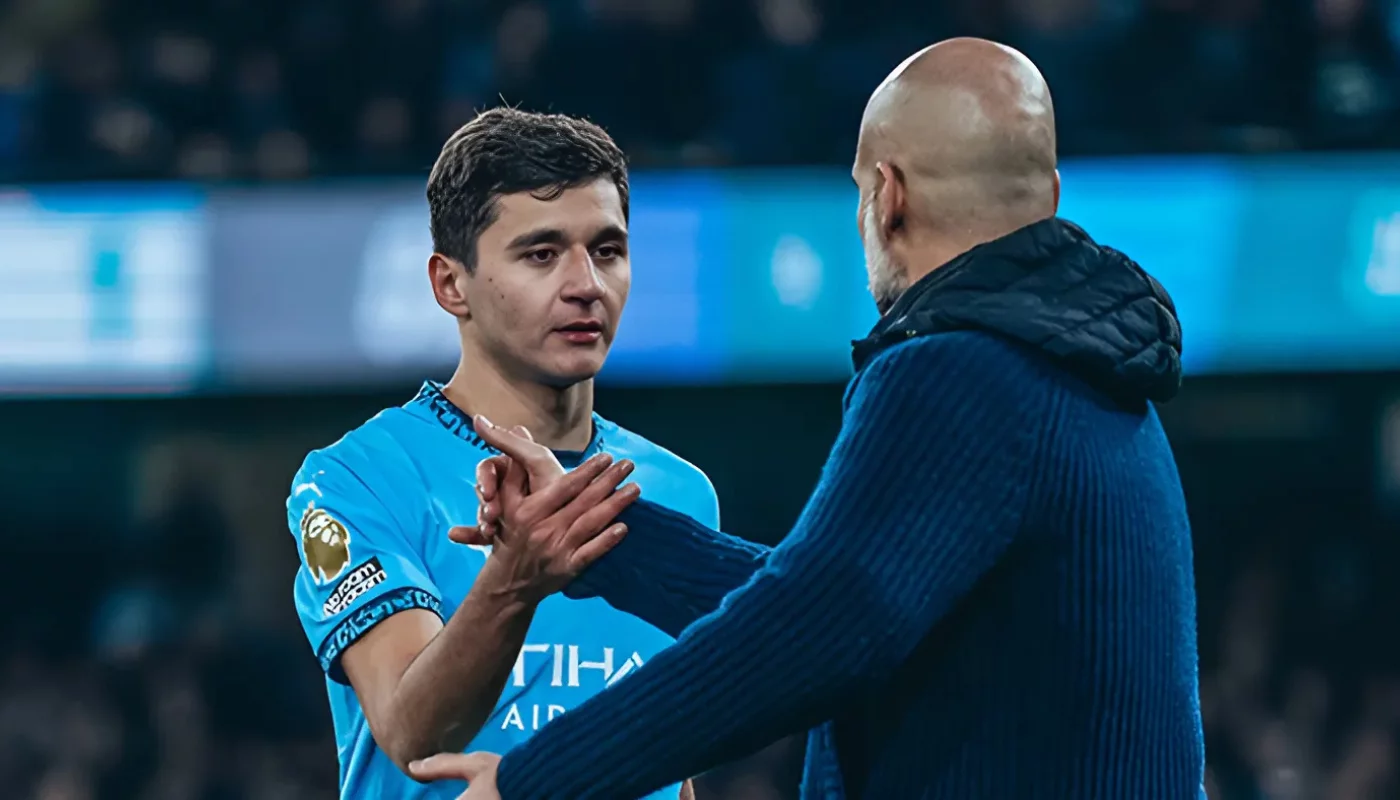 What did Guardiola say about Khusanov's shortcomings and achievements?