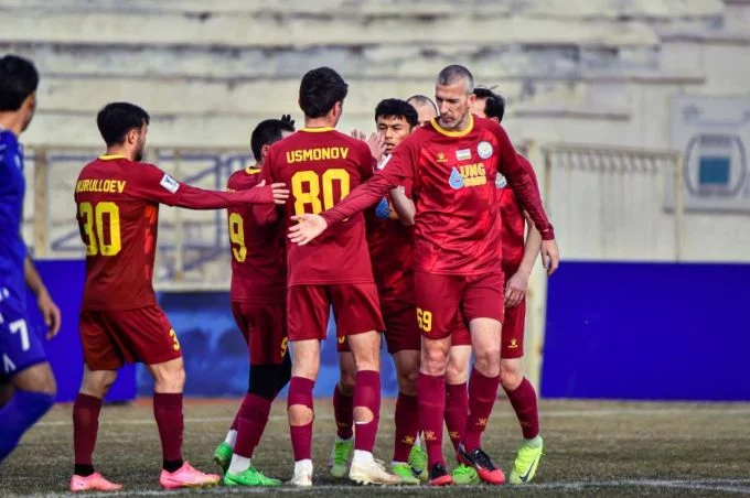 In the first friendly match in Antalya, "Nasaf" won with a big score