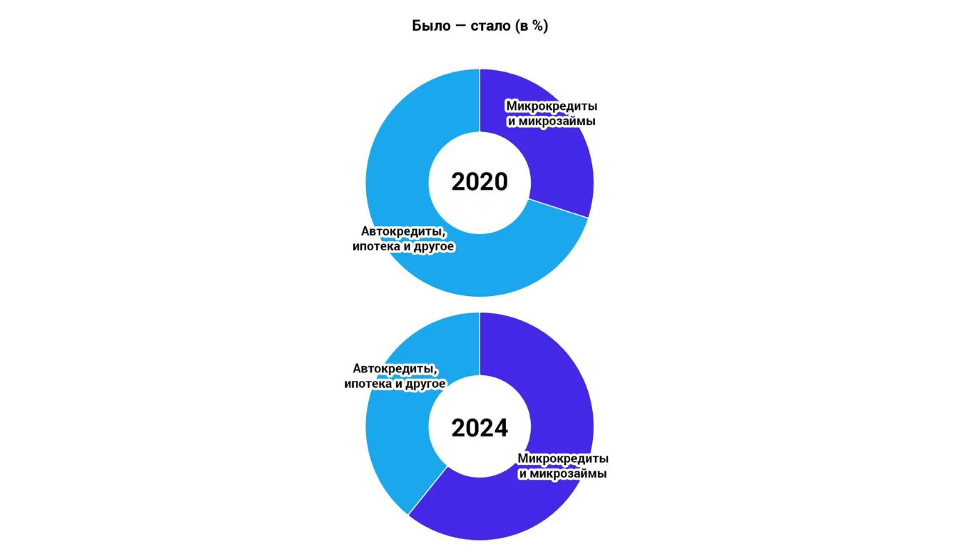 Microloans account for 60.8% of the credit market