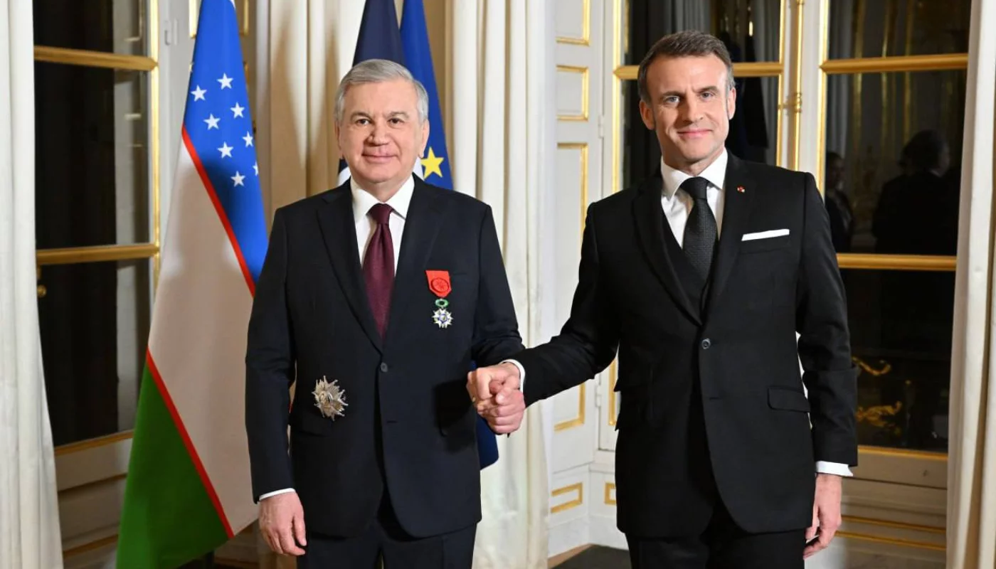 Shavkat Mirziyoyev awarded the French Legion of Honor