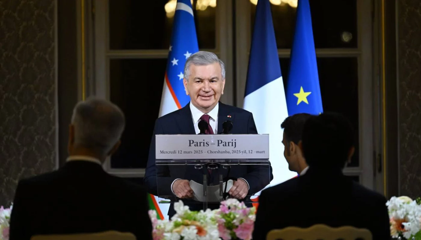 A reception in honor of the President of Uzbekistan was held at the Elysee Palace