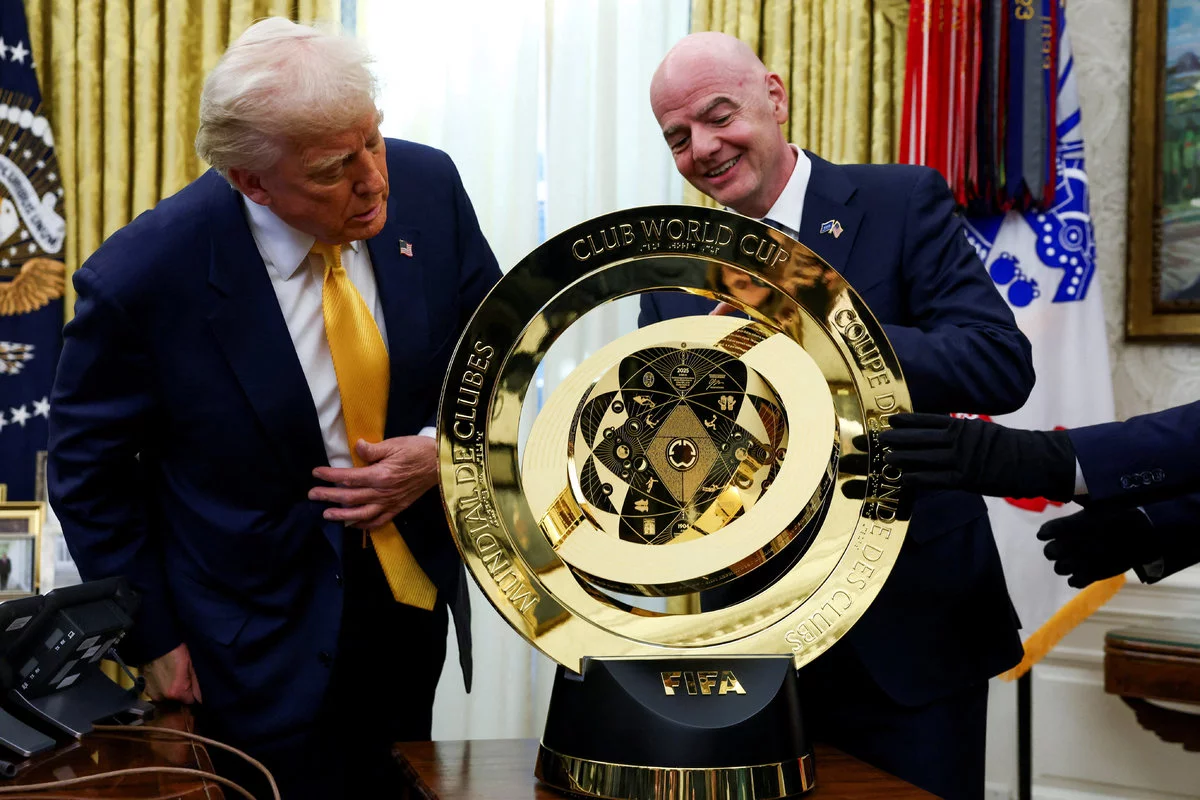 The presentation of the Club World Cup trophy was held at the White House