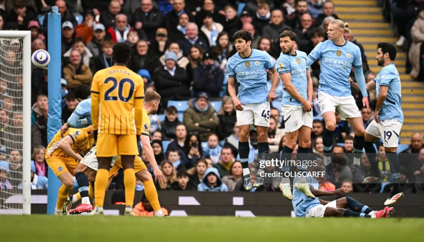 Manchester City - Brighton 2:1 (first half points)