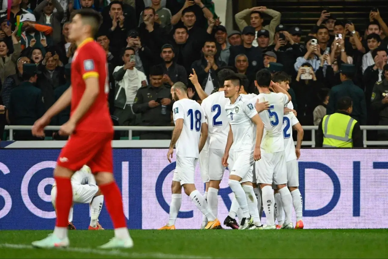 2026 World Cup qualifiers. Uzbekistan narrowly defeats Kyrgyzstan