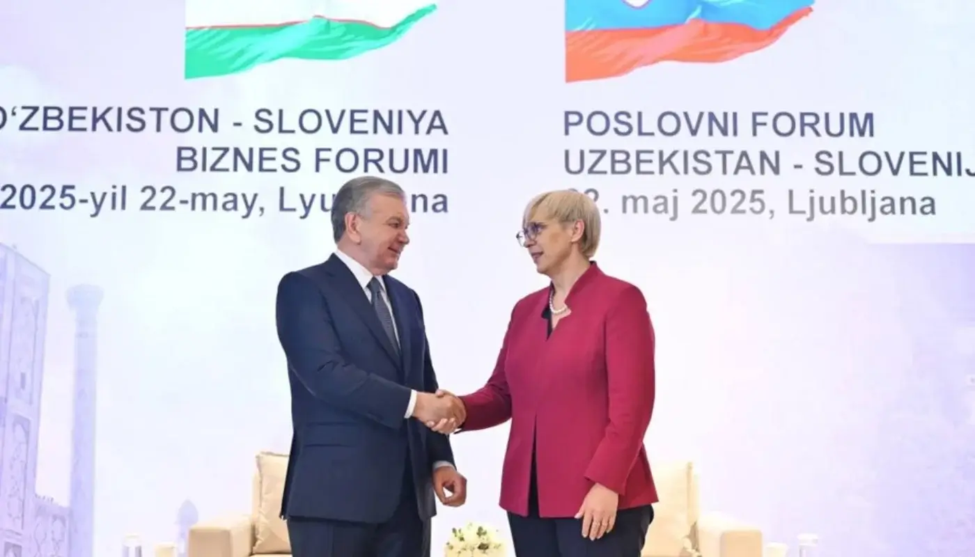 The leaders of Uzbekistan and Slovenia participated in a large business forum