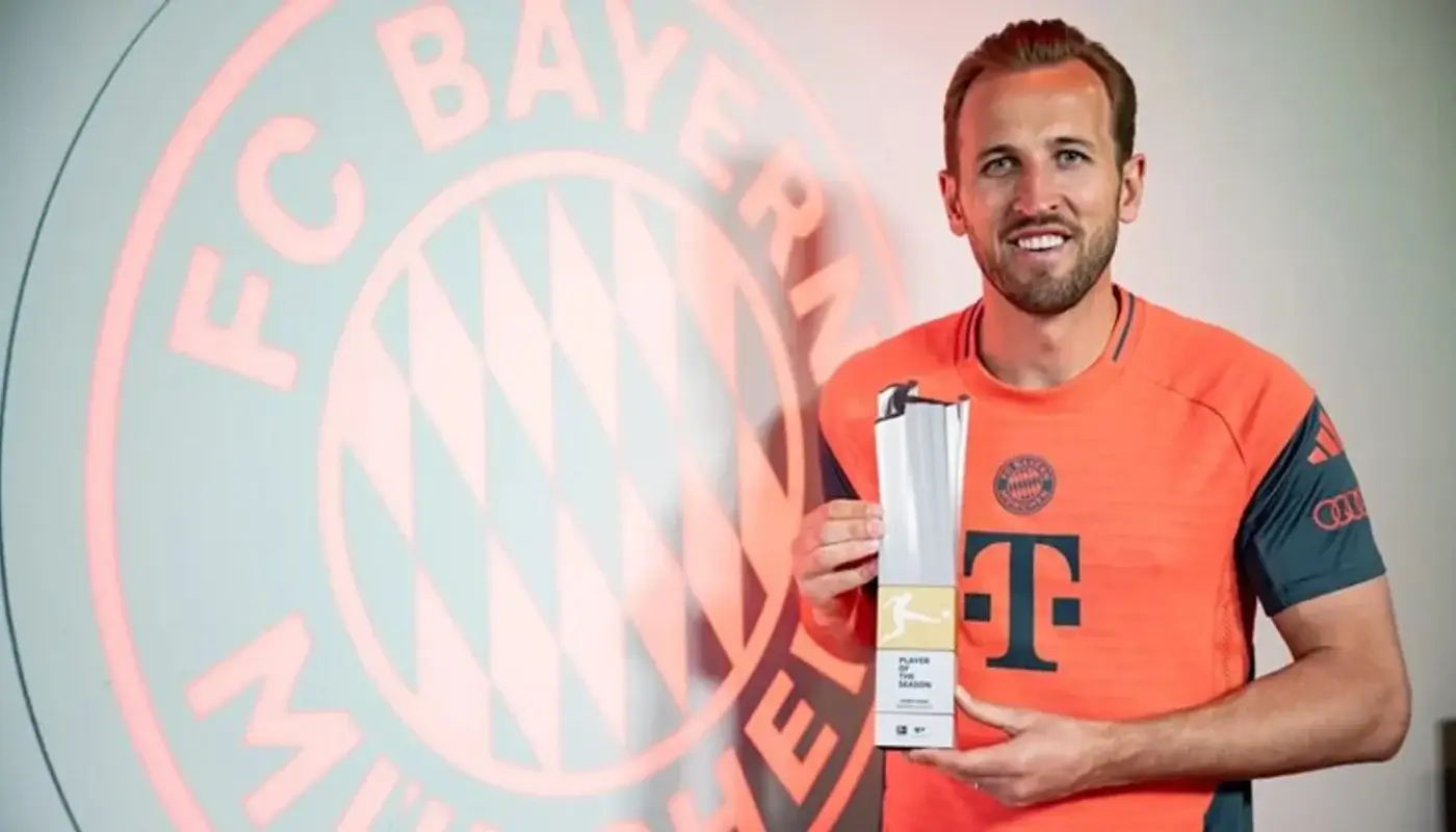 Harry Kane won his first title at Bayern Munich and set a Bundesliga record
