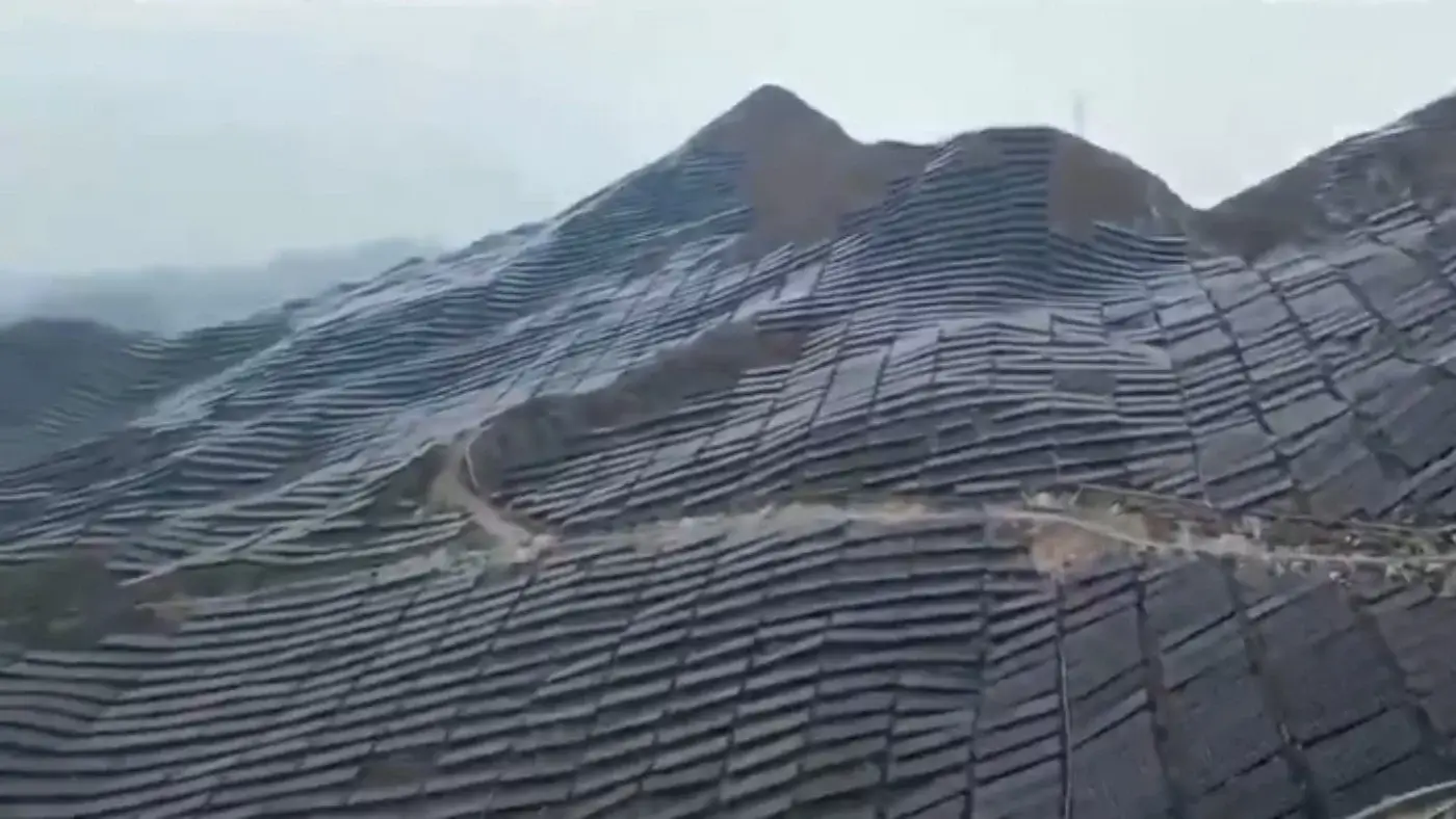 China’s mountains transformed by solar panels