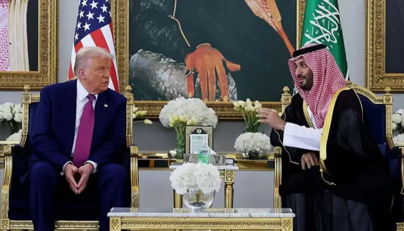 Donald Trump began his first official foreign trip in Saudi Arabia