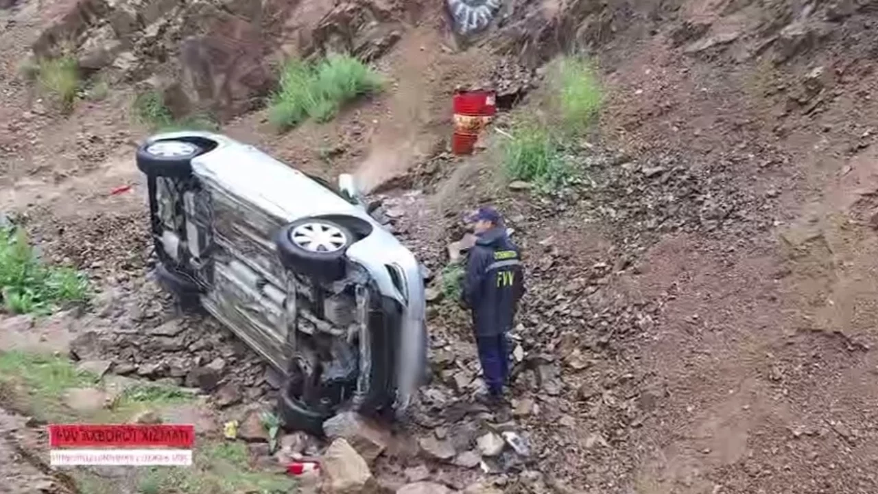 Қамчиқ довонида автоҳалокат: Gentra ва Mercedes автомобили жиддий зарар кўрди!