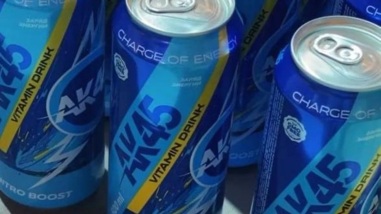 Was “AK45” energy drink released in honor of Husanov?
