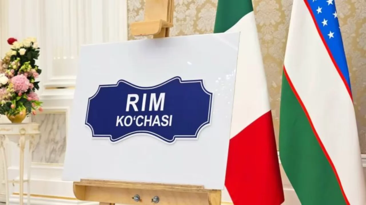 Самарқандда Рим номи берилган кўча пайдо бўлди