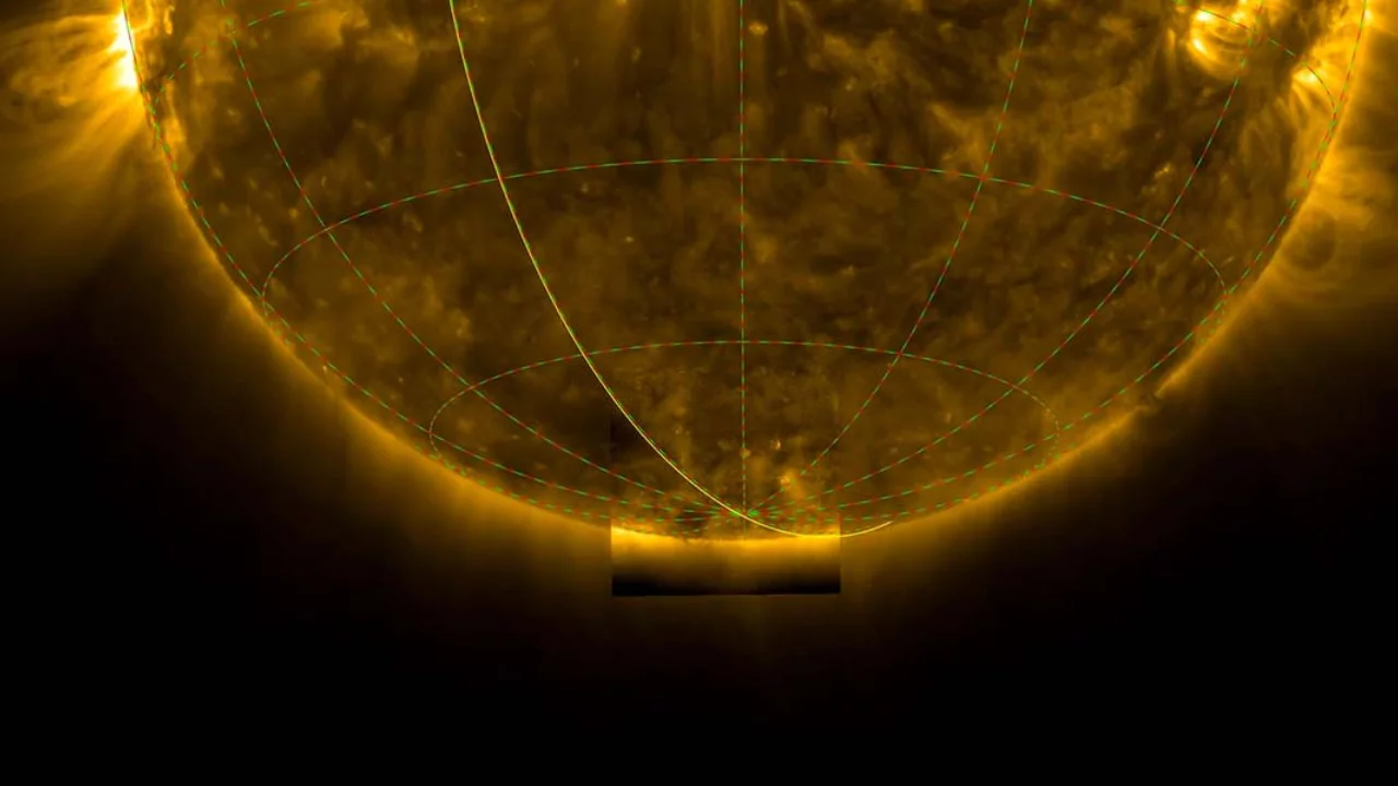 The south pole of the Sun has been photographed for the first time