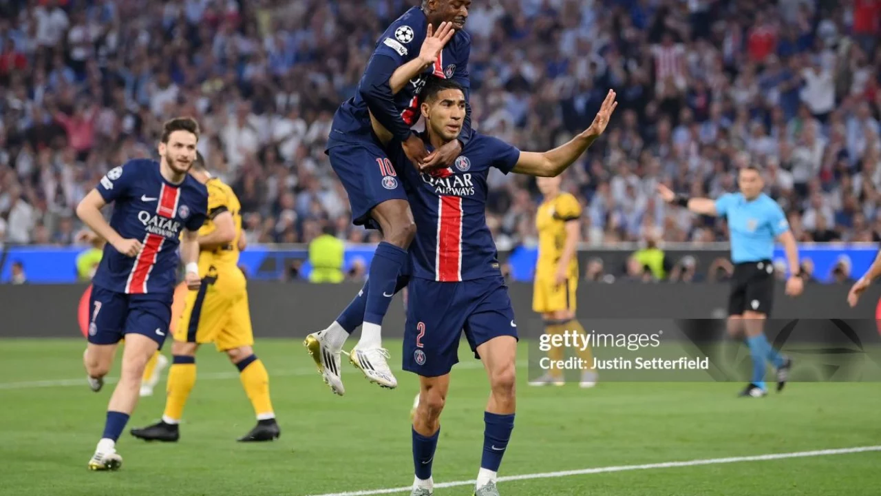ECL finali. PSG - "Inter" 2:0 (ilk yarı)
