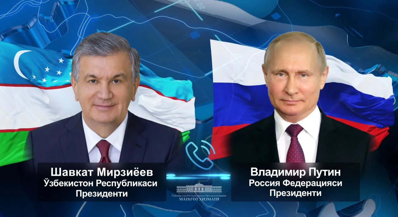 Mirziyoyev va Putin muloqoti: strategik hamkorlik va do‘stlik mustahkamlanmoqda