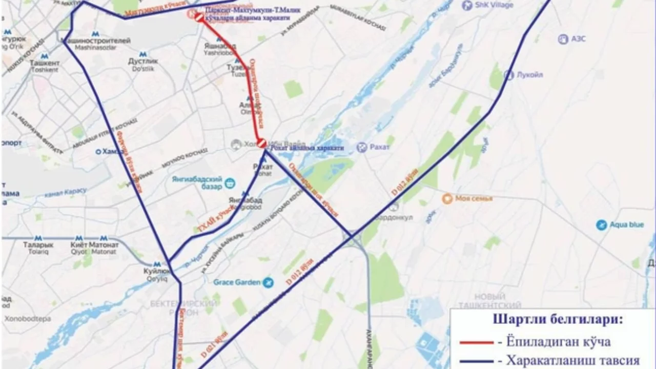 Traffic restrictions in Tashkent until July 1