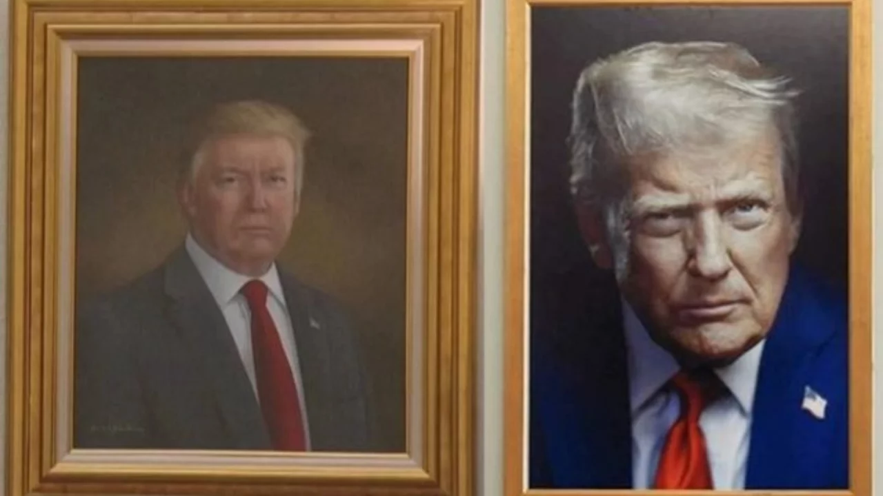 Оқ уйда Трамп портрети олиб ташланди — янги расм баҳсларга сабаб бўлди