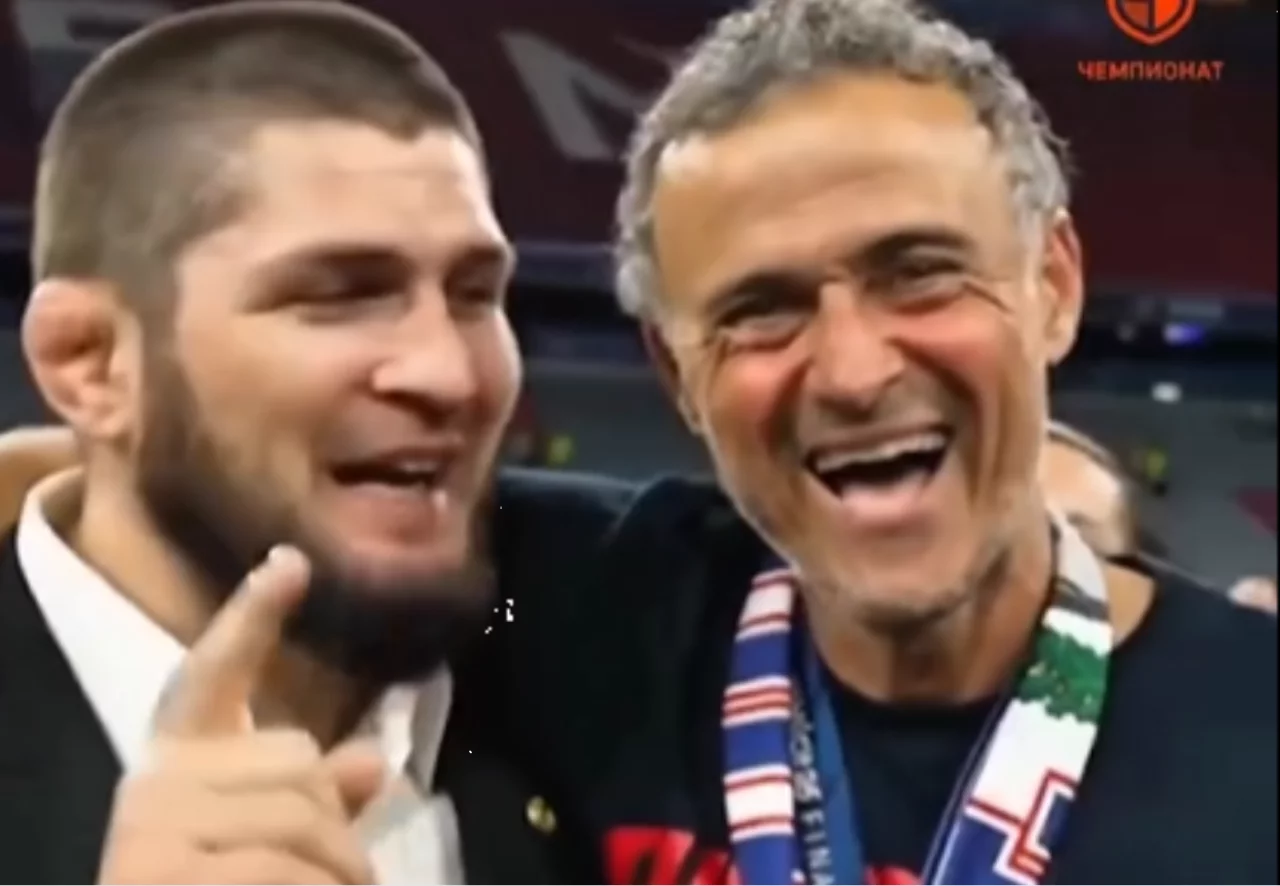 Habib va Luis Enrikening ajoyib uchrashuvi: "Hala Madrid!" (video)