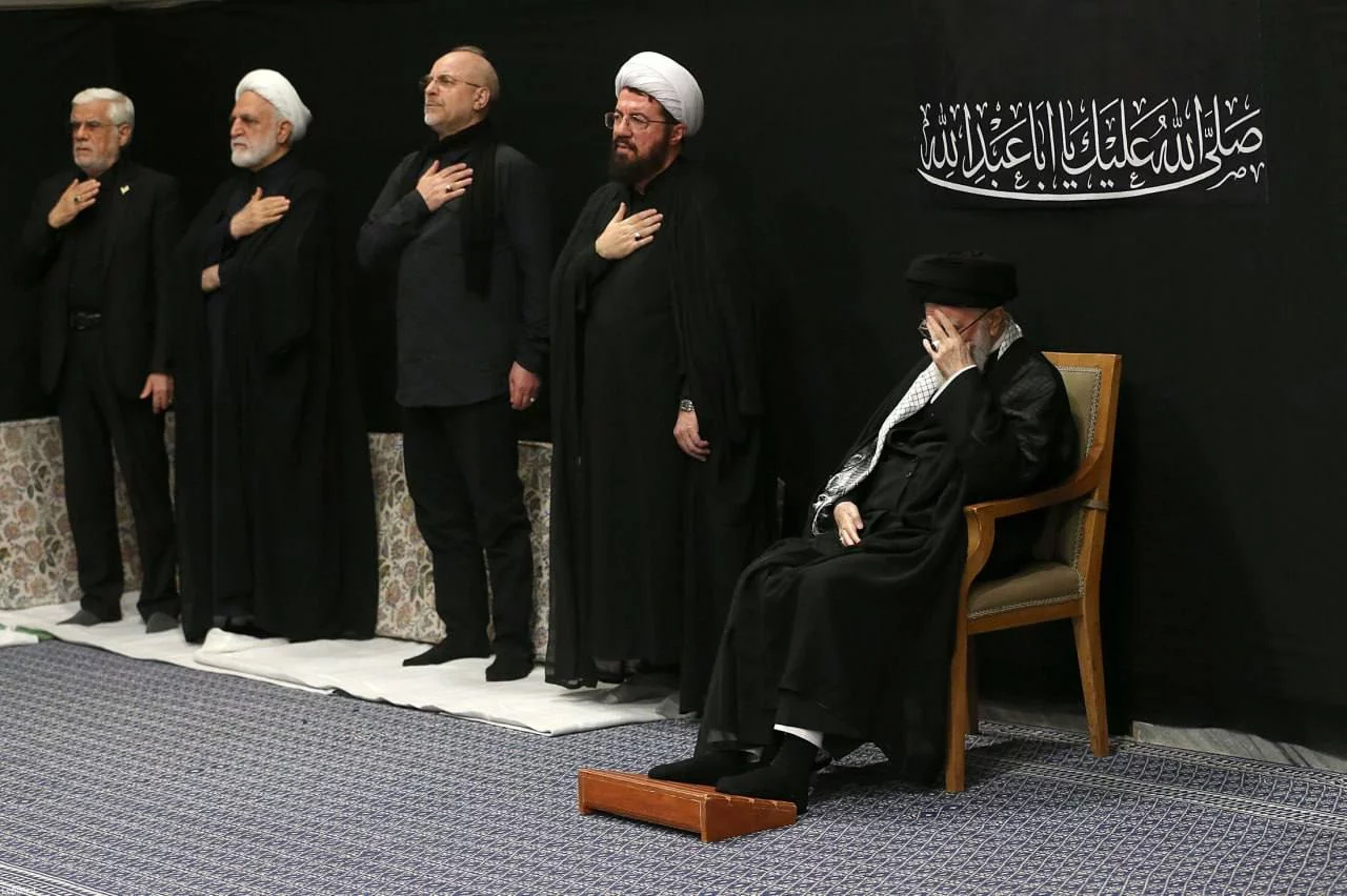 Ali Khamenei appeared in public for the first time on Ashura day
