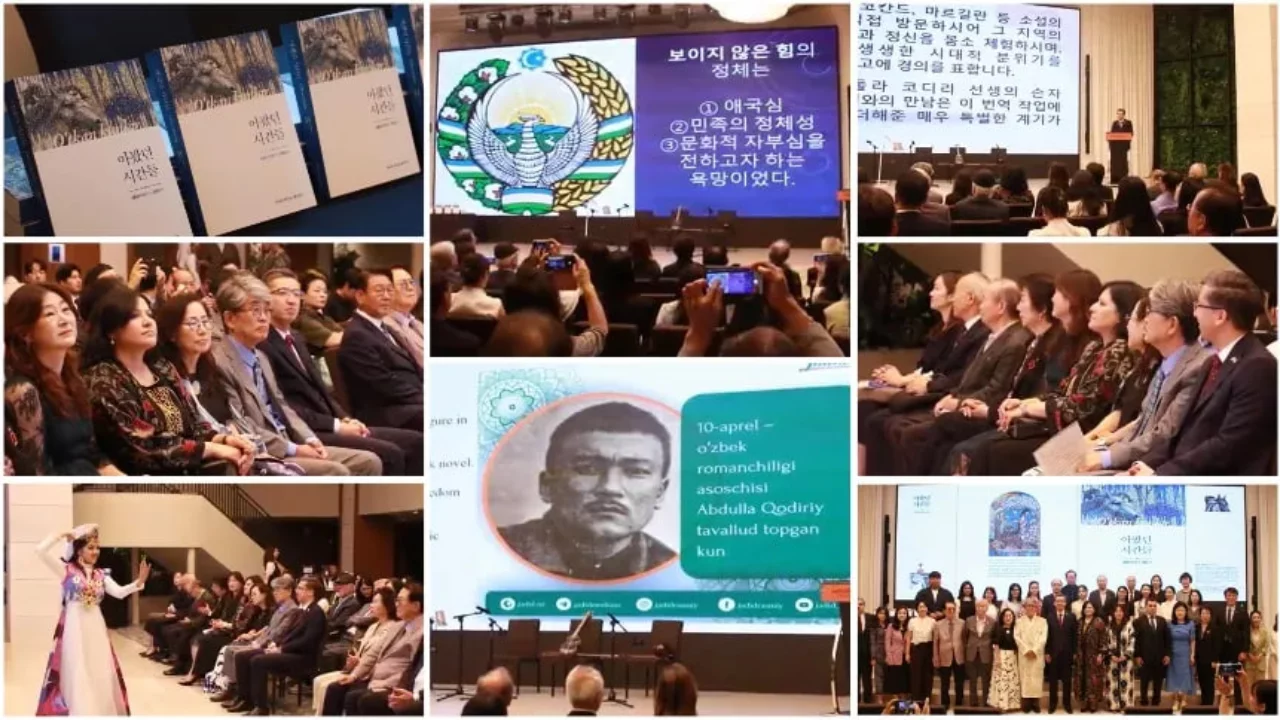 The novel "O‘tkan kunlar" has been translated into Korean