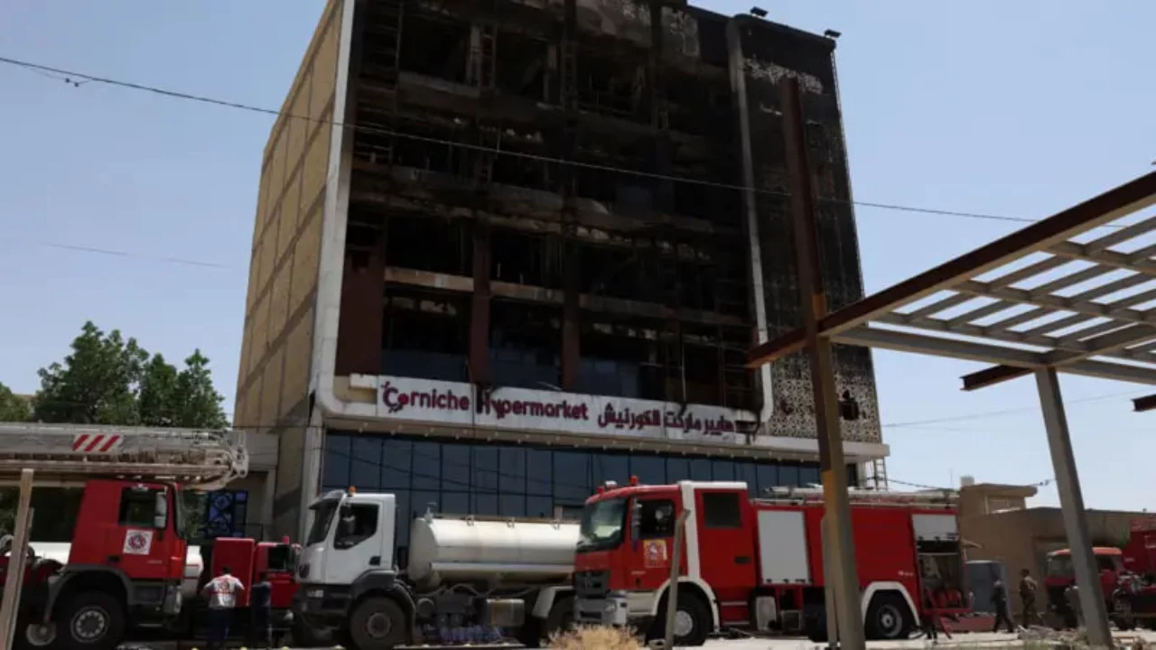 Yeni merkezdeki korkunç yangın: Irak'ta trajik gece ve sonuçları
