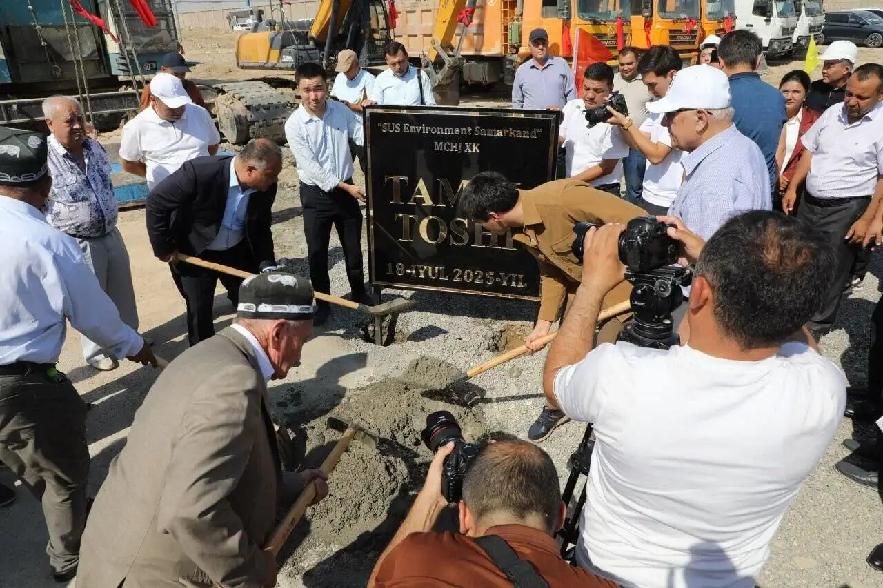 A large waste-to-energy plant is being built in Samarkand