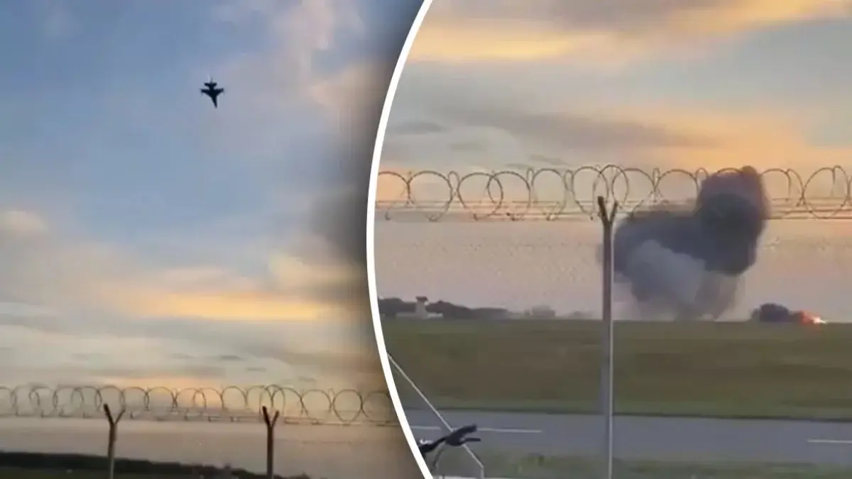 Польшада F-16 қирувчи самолётнинг ҳалокати юз берди